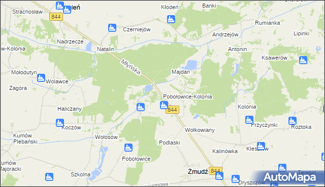 mapa Pobołowice-Kolonia, Pobołowice-Kolonia na mapie Targeo