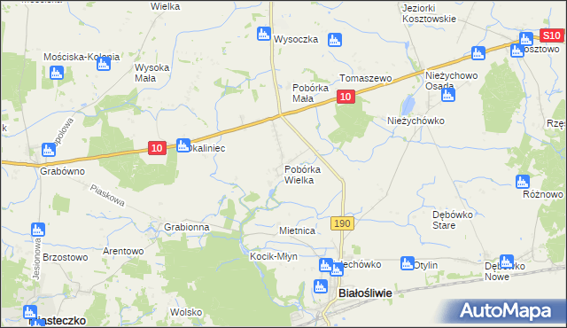 mapa Pobórka Wielka, Pobórka Wielka na mapie Targeo