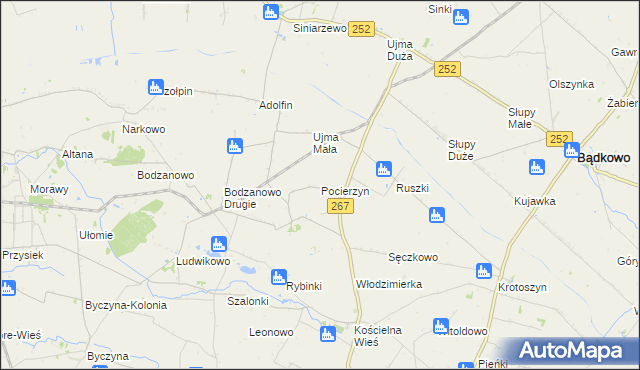 mapa Pocierzyn, Pocierzyn na mapie Targeo