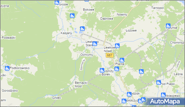 mapa Podlewkowie, Podlewkowie na mapie Targeo