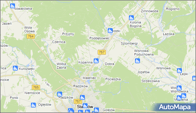 mapa Podmaleniec, Podmaleniec na mapie Targeo