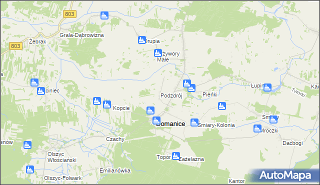 mapa Podzdrój, Podzdrój na mapie Targeo