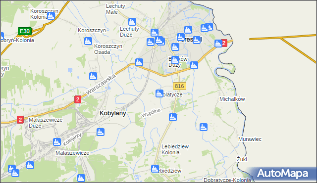 mapa Polatycze, Polatycze na mapie Targeo