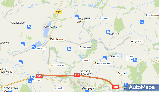 mapa Polinowo, Polinowo na mapie Targeo