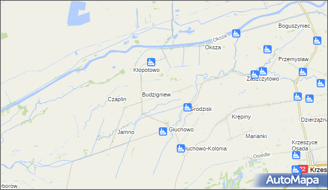 mapa Polne gmina Słońsk, Polne gmina Słońsk na mapie Targeo