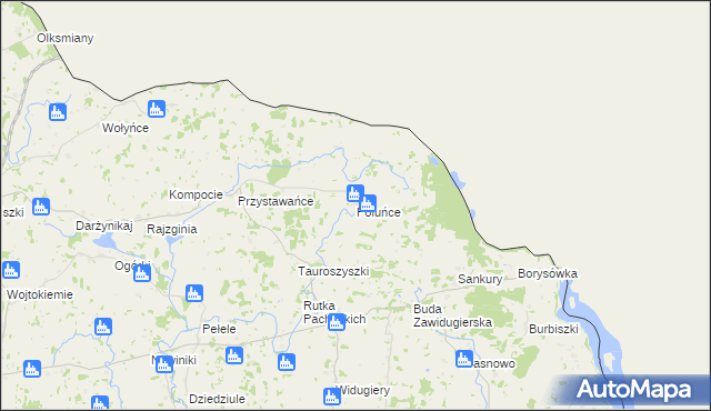 mapa Poluńce, Poluńce na mapie Targeo