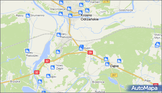 mapa Połupin, Połupin na mapie Targeo