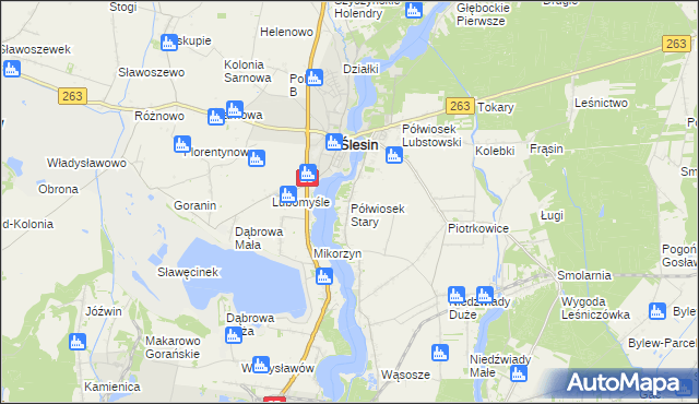 mapa Półwiosek Stary, Półwiosek Stary na mapie Targeo