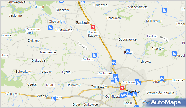 mapa Porudzie, Porudzie na mapie Targeo