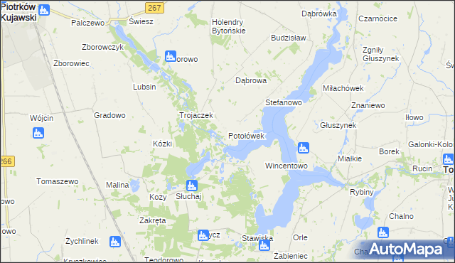 mapa Potołówek, Potołówek na mapie Targeo