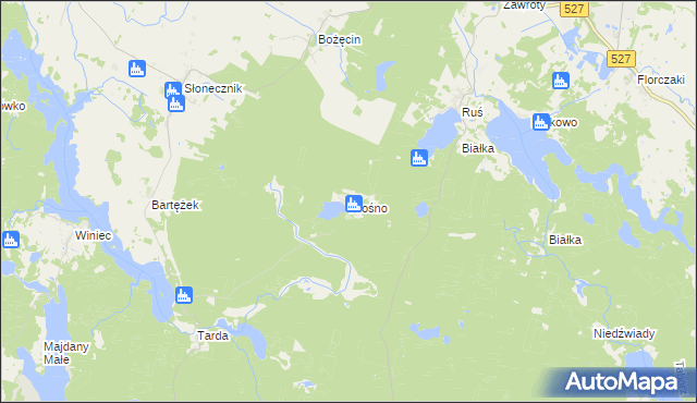 mapa Prośno, Prośno na mapie Targeo