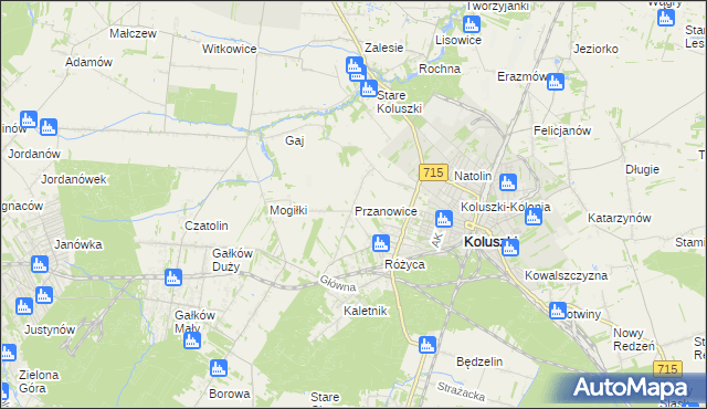 mapa Przanowice, Przanowice na mapie Targeo