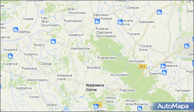 mapa Przebendów, Przebendów na mapie Targeo