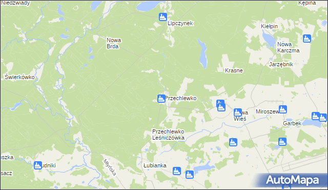 mapa Przechlewko, Przechlewko na mapie Targeo