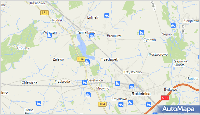 mapa Przecławek, Przecławek na mapie Targeo