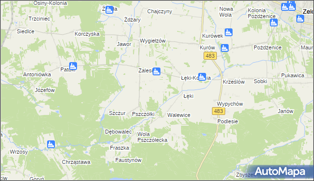 mapa Przecznia, Przecznia na mapie Targeo