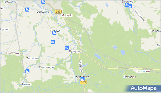 mapa Przegonia gmina Białogard, Przegonia gmina Białogard na mapie Targeo