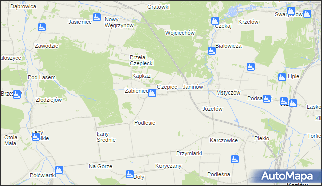 mapa Przełaj, Przełaj na mapie Targeo