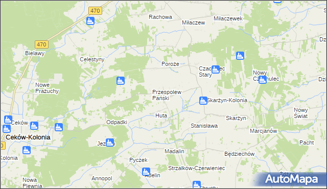 mapa Przespolew Kościelny, Przespolew Kościelny na mapie Targeo