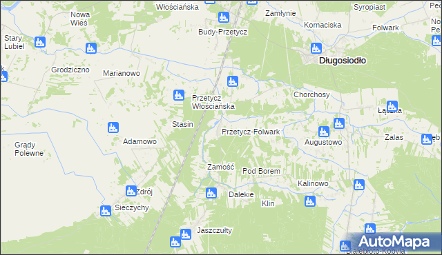 mapa Przetycz-Folwark, Przetycz-Folwark na mapie Targeo