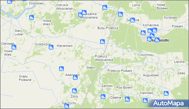 mapa Przetycz Włościańska, Przetycz Włościańska na mapie Targeo