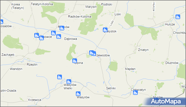 mapa Przewodów, Przewodów na mapie Targeo