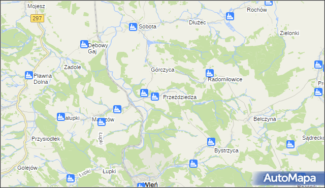 mapa Przeździedza, Przeździedza na mapie Targeo