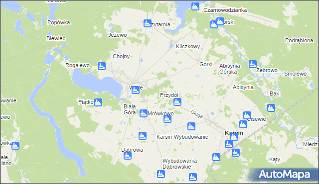 mapa Przydół, Przydół na mapie Targeo