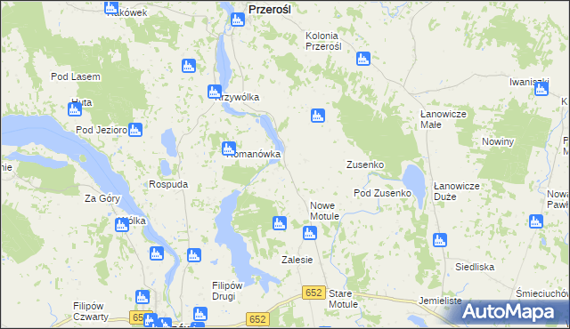 mapa Przystajne, Przystajne na mapie Targeo