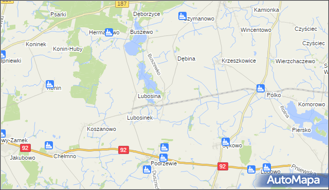 mapa Przystanki, Przystanki na mapie Targeo