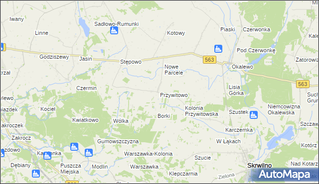 mapa Przywitowo, Przywitowo na mapie Targeo