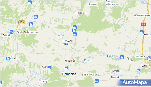 mapa Przywory Duże, Przywory Duże na mapie Targeo