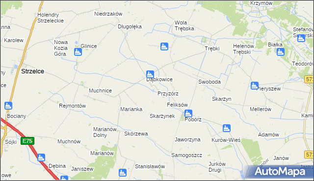 mapa Przyzórz, Przyzórz na mapie Targeo