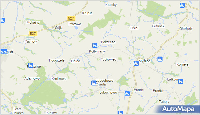 mapa Pudłowiec, Pudłowiec na mapie Targeo