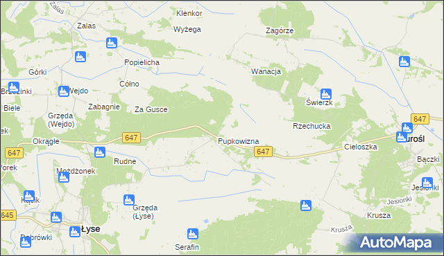 mapa Pupkowizna, Pupkowizna na mapie Targeo