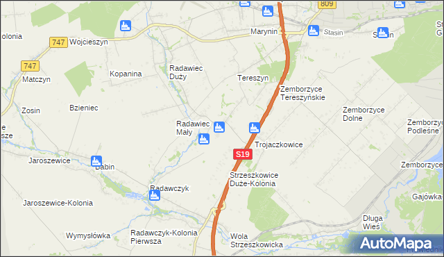 mapa Radawczyk Drugi, Radawczyk Drugi na mapie Targeo