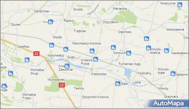 mapa Radliczyce, Radliczyce na mapie Targeo