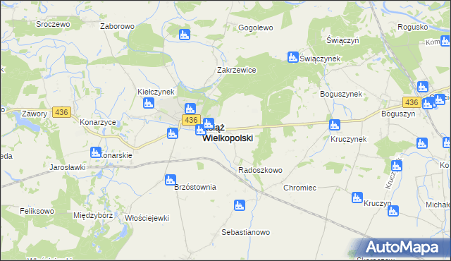 mapa Radoszkowo Drugie, Radoszkowo Drugie na mapie Targeo