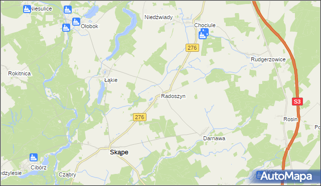 mapa Radoszyn, Radoszyn na mapie Targeo