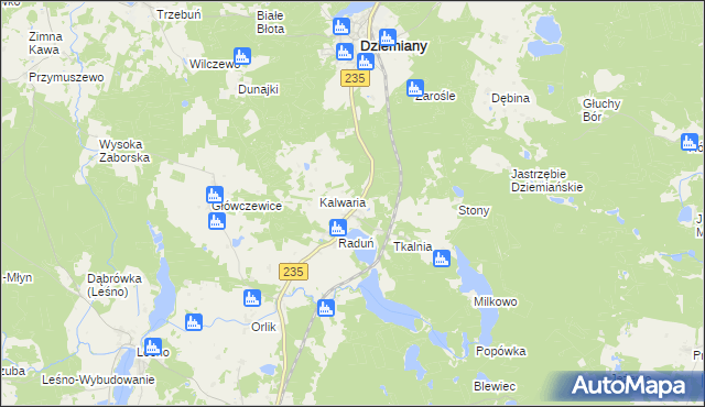 mapa Raduń-Osiedle, Raduń-Osiedle na mapie Targeo