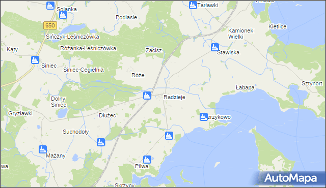 mapa Radzieje, Radzieje na mapie Targeo