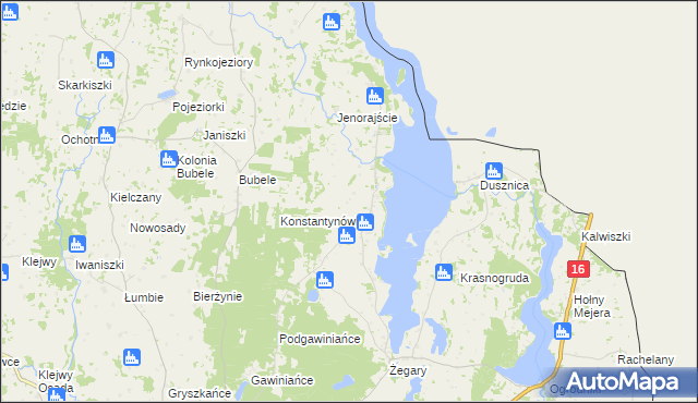 mapa Radziucie, Radziucie na mapie Targeo