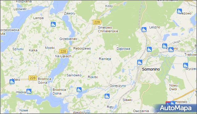 mapa Ramleje, Ramleje na mapie Targeo