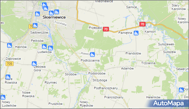 mapa Rawiczów, Rawiczów na mapie Targeo