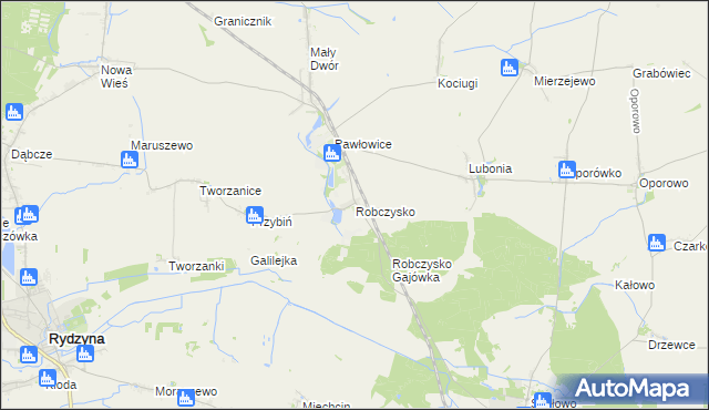 mapa Robczysko, Robczysko na mapie Targeo