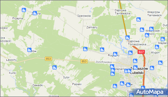 mapa Rogóźno-Kolonia, Rogóźno-Kolonia na mapie Targeo