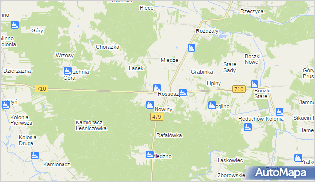 mapa Rossoszyca, Rossoszyca na mapie Targeo