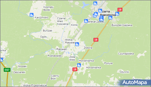 mapa Ruda Rzeczka, Ruda Rzeczka na mapie Targeo