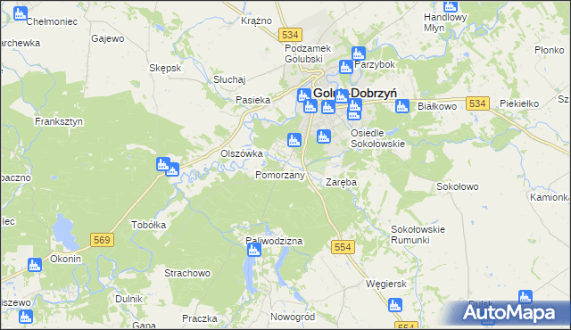 mapa Ruziec, Ruziec na mapie Targeo