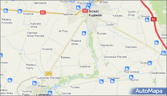 mapa Rzadka Wola-Parcele, Rzadka Wola-Parcele na mapie Targeo